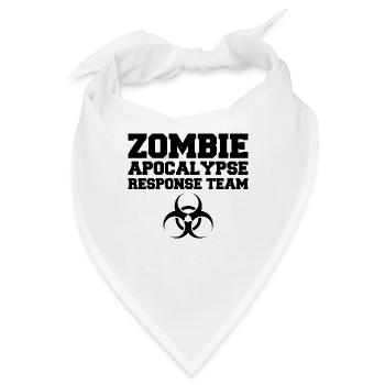 Zombie: Zombie Apocalypse Response Team - Bandana - Weiß - Vorne