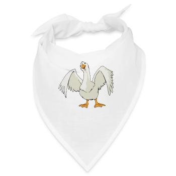 Gans Comic - Bandana - Weiß - Vorne