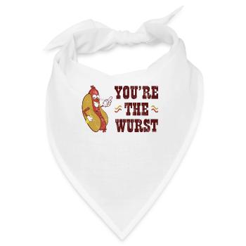 World Bratwurst Day - Tag der Bratwurst - Bandana - Weiß - Vorne