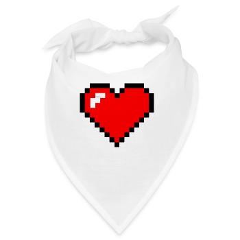 herzpixel - Bandana - Weiß - Vorne