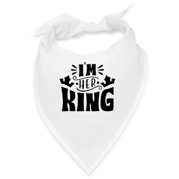 King Design King und Queen 1 - Bandana - Weiß - Vorne
