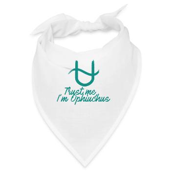 Sternzeichen Schlangenträger / Zodiac Ophiuchus - Bandana - Weiß - Vorne