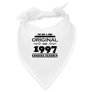 1997 - Baujahr 1997 - Jahrgang 1997 - Bandana - Weiß - Vorne