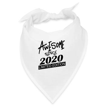 2020 - Jahrgang 2020 - Fantastisch seit 2020 - Bandana - Weiß - Vorne