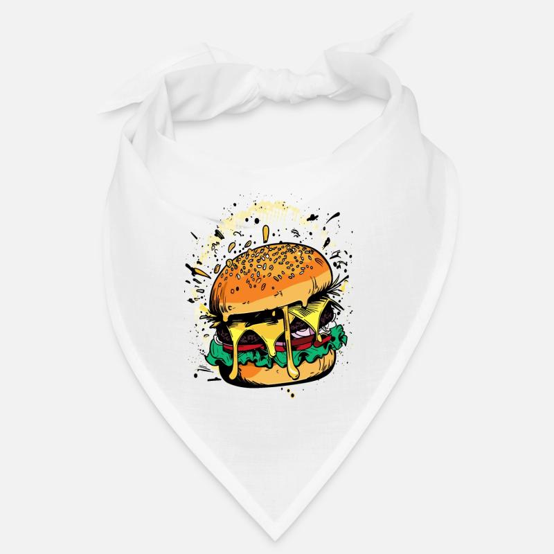 Cheeseburger Comic Burger Bandana