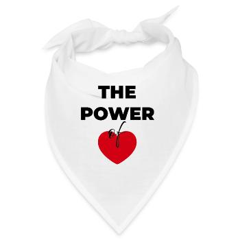 Die Kraft der Liebe - Bandana - Weiß - Vorne