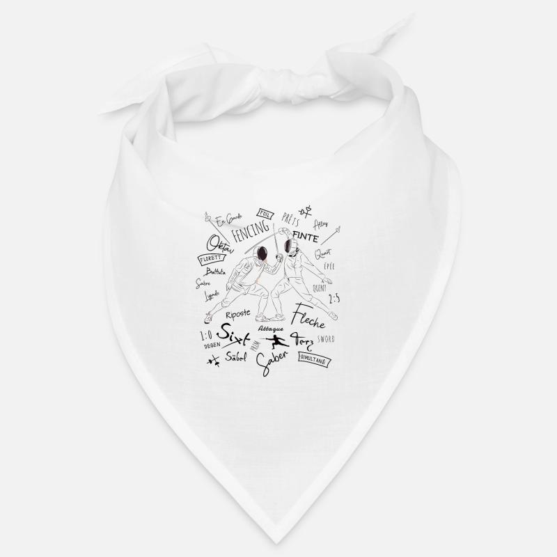 Fechten Begriffe Training Geschenk Bandana
