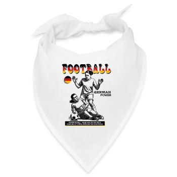 Deutscher Frauenfußball Shirt: Schmerz ohne Limit - Bandana - Weiß - Vorne