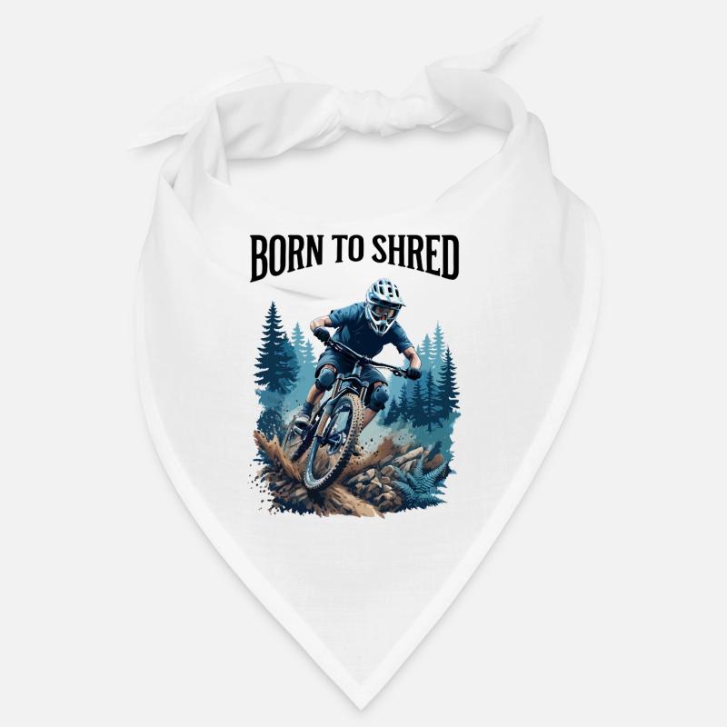Mountain Biking Forest Trail Action Scene Bandana