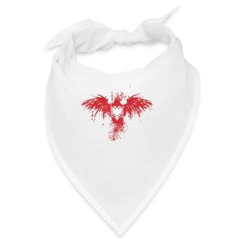 Albanian Eagle - Albanischer Adler Shirt Shqiponja - Bandana - Weiß - Vorne