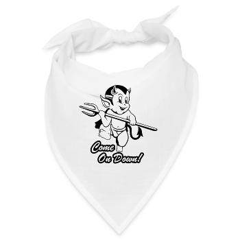 Humor und Hölle - Bandana - Weiß - Vorne