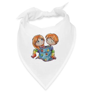 Sternzeichen: Zwillinge - Bandana - Weiß - Vorne