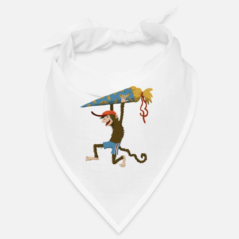 Monkey with school cone Bandana