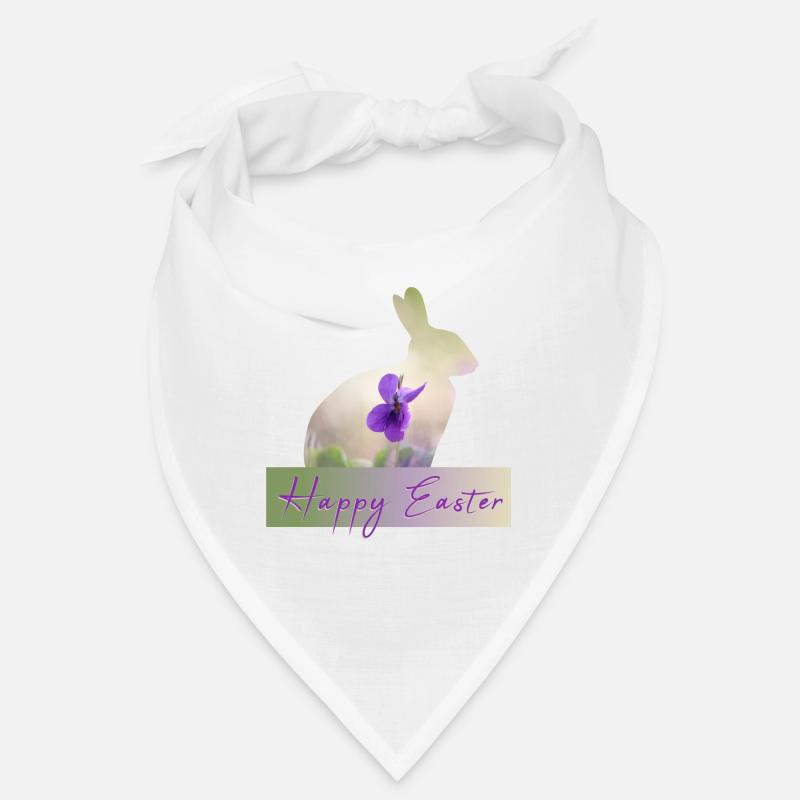 Happy Easter - Bandana - Weiß