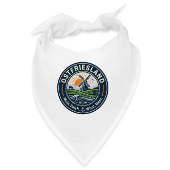 Ostfriesland Logo - Bandana - Weiß - Vorne