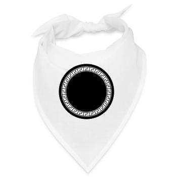 kreis antik 1 - Bandana - Weiß - Vorne