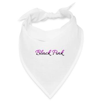 Schwarzes Rosa - Bandana - Weiß - Vorne