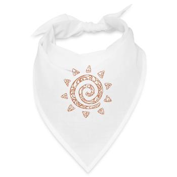 Mantra Sonne - Bandana - Weiß - Vorne