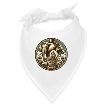 Zirkus - Bandana - Weiß - Vorne