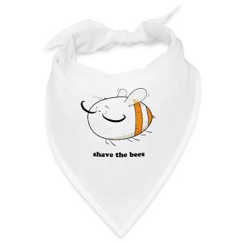Shave the Bees - Bandana - Weiß - Vorne