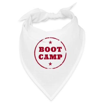 Bootcamp Trainingslager Grundausbildung US-Militär - Bandana - Weiß - Vorne