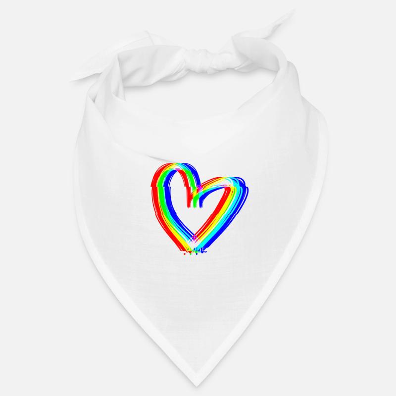 herz effekt 3d symbol liebe Bandana