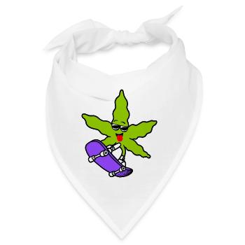 Skater Gras - Bandana - Weiß - Vorne