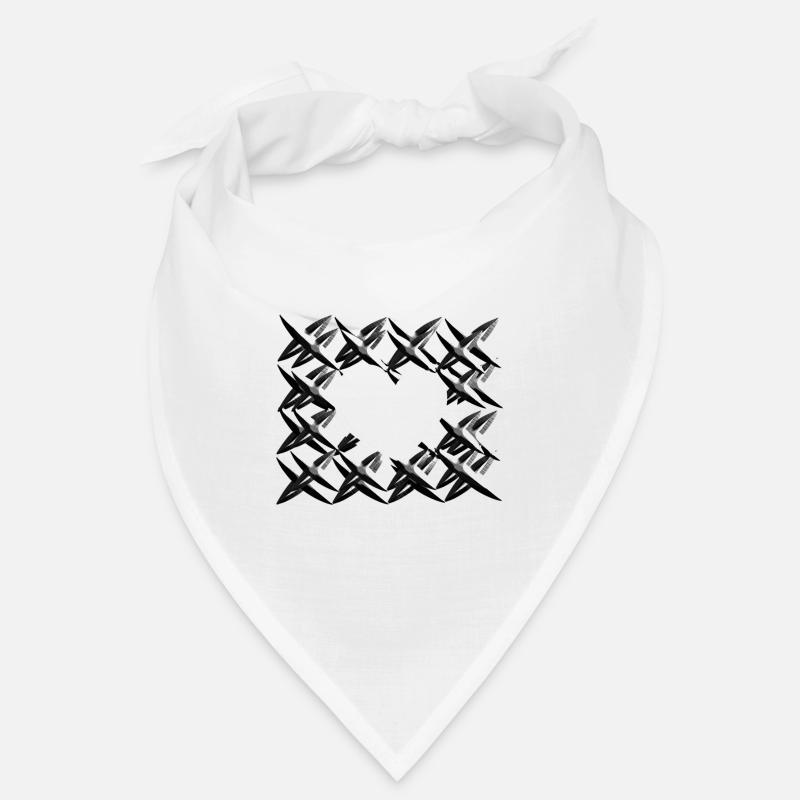 muster kreuze netz grau Bandana