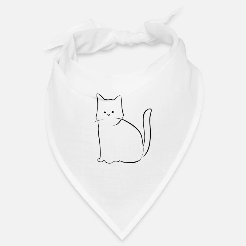 Symbole de chat Animal Simple Bandana