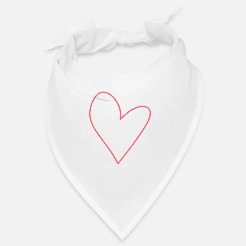 herz symbol liebe form rosa Bandana