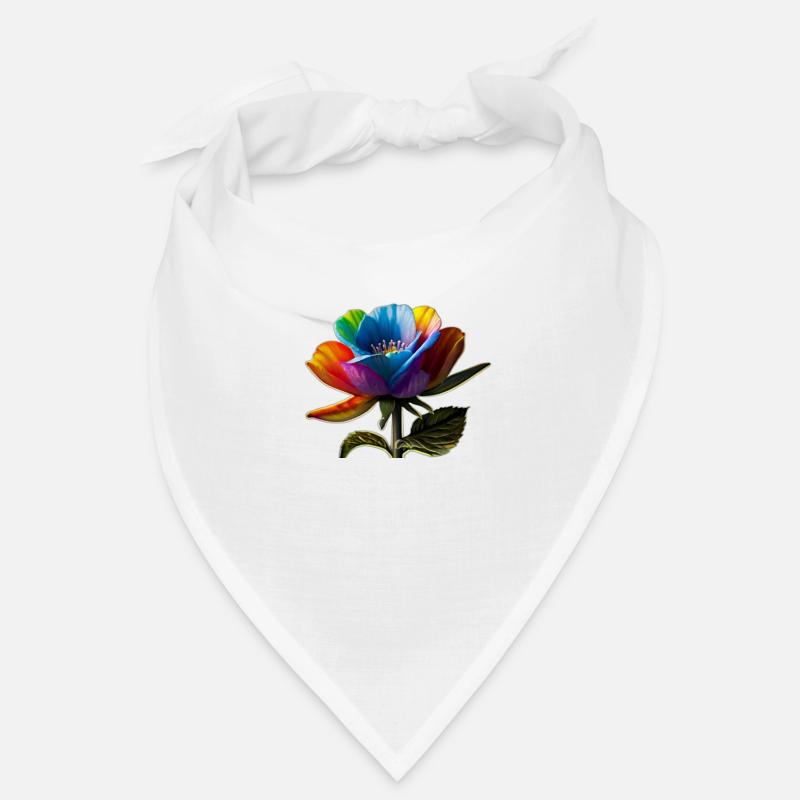 Fleur arc-en-ciel Bandana