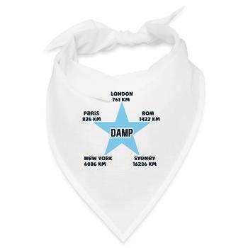 Damp Urlaub Ostseebad Küste Meer Ostsee Ferien - Bandana - Weiß - Vorne