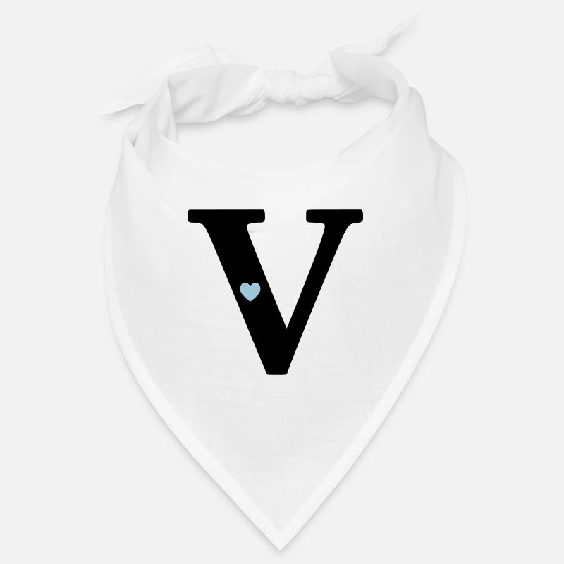 Buchstabe V Anfangsbuchstabe Bandana