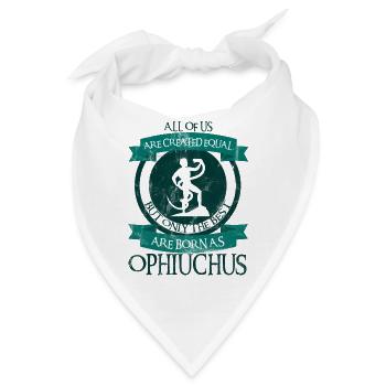 Sternzeichen Schlangenträger / Zodiac Ophiuchus - Bandana - Weiß - Vorne