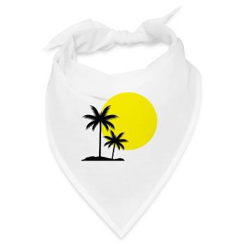 palms - Bandana - Weiß - Vorne