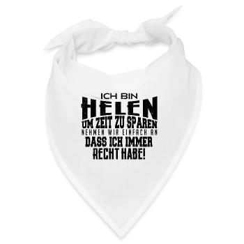 Ich bin Helen, Helen-Sachen - Bandana - Weiß - Vorne