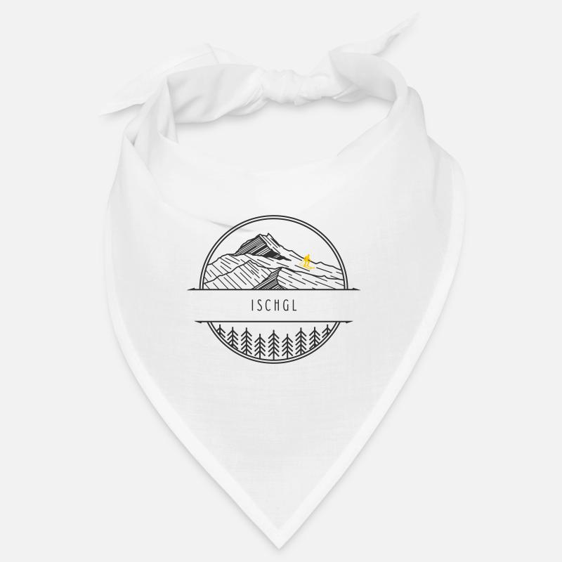 Minimalistisches Ischgl-Logo Bandana