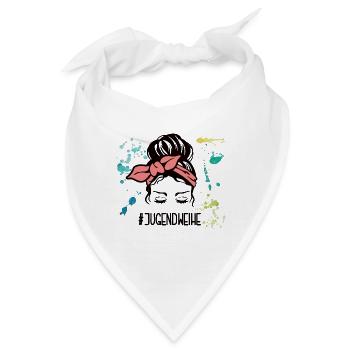 #Jugendweihe Jugendweihe Teenagerin Jugendfeier - Bandana - Weiß - Vorne
