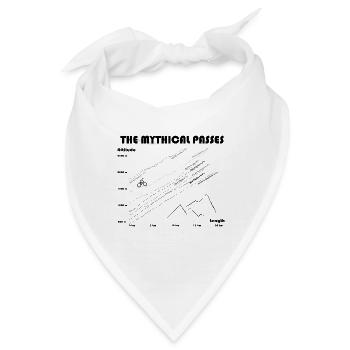 Die mythischen Pässe - Bandana - Weiß - Vorne