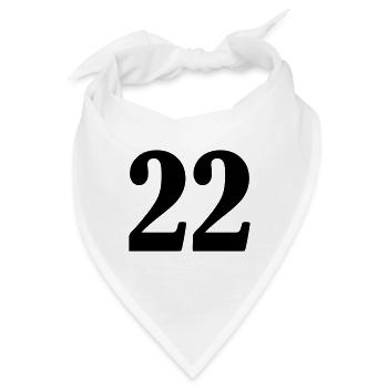 22 - Bandana - Weiß - Vorne