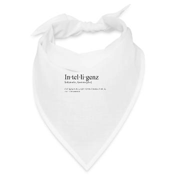 Definition von Intelligenz (Lustig) - Bandana - Weiß - Vorne