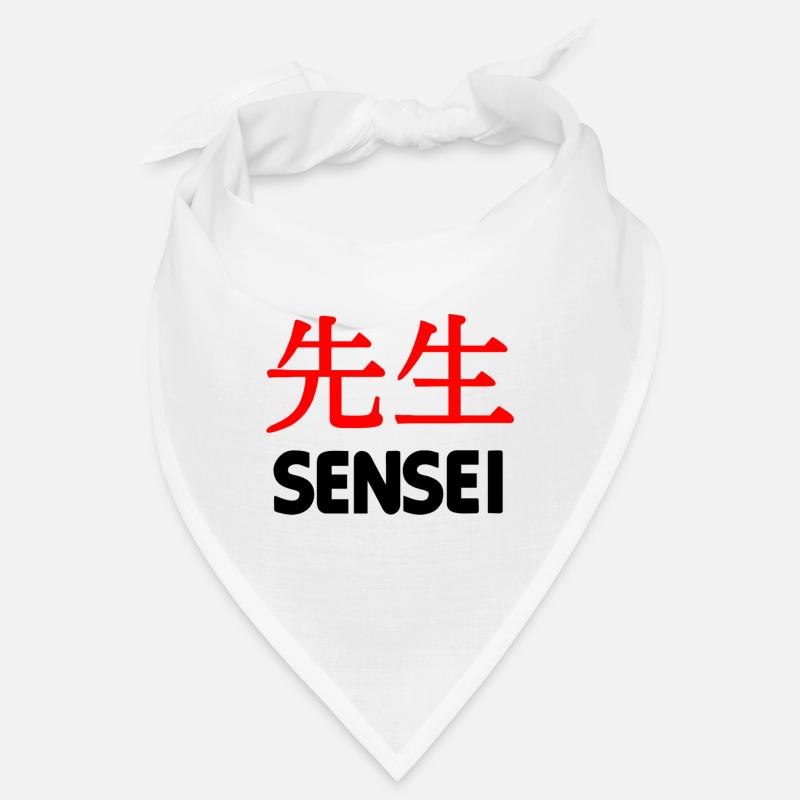 Teacher or master in kanji script text 'Sensei Bandana