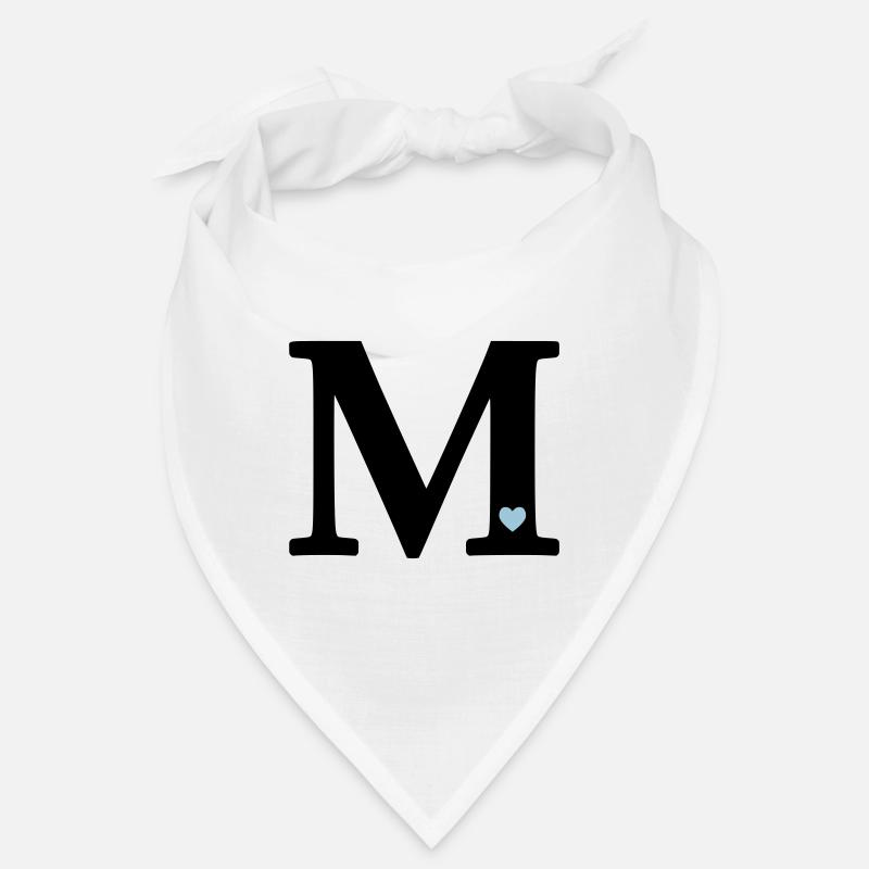 Lettre M Lettre initiale Bandana