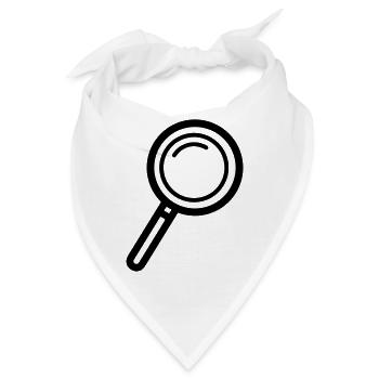 Lupe Symbol - Bandana - Weiß - Vorne