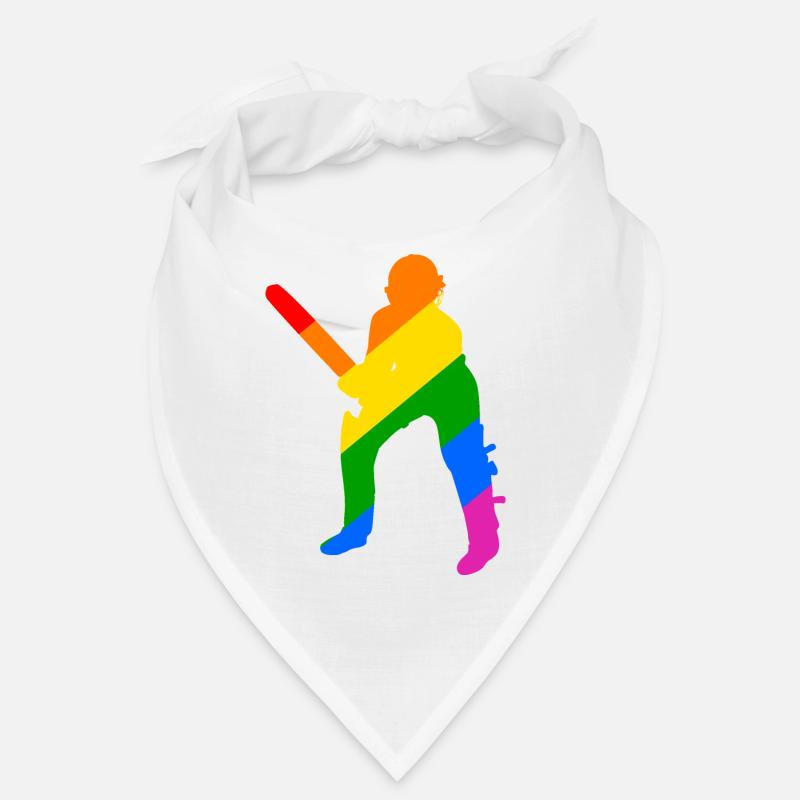 Batsman dans l’arc-en-ciel de cricket Bandana