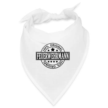 Feuerwehrmann - Bandana - Weiß - Vorne