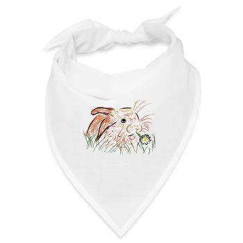 Kaninchen - Bandana - Weiß - Vorne