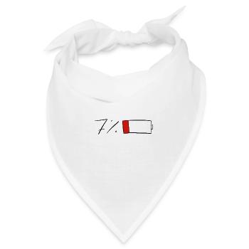 7% Akku - Bandana - Weiß - Vorne