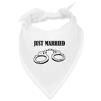 handschelle just married - Bandana - Weiß - Vorne
