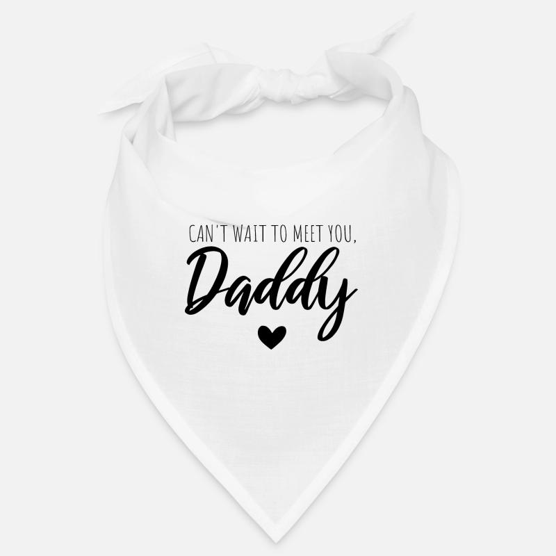 J'ai hâte de te rencontrer, papa - Bandana - blanc
